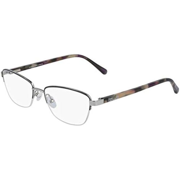 NEW Diane von Furstenberg DVF 8072 001 Black Eyeglasses 51mm with DVF Case